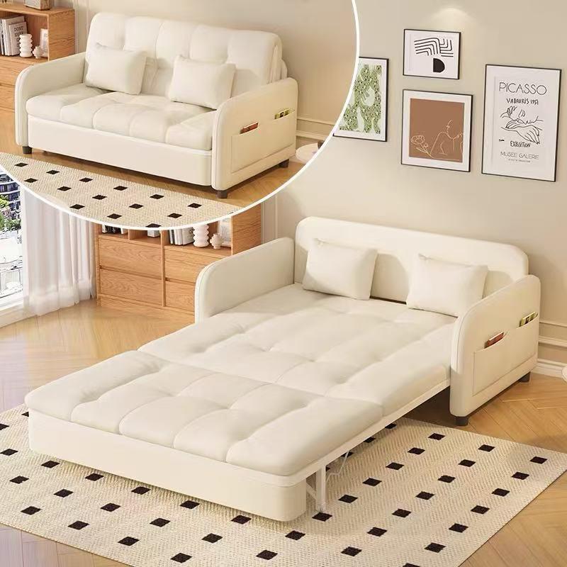 折叠沙发床一体两用2025新款云朵小户型客厅双人多功能伸缩抽拉床