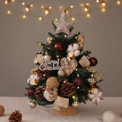 圣诞树摆件 圣诞节桌面聖誕樹装饰cmchristmas tree套装现货