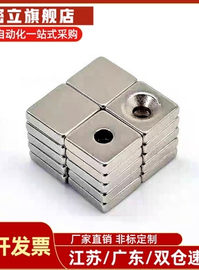 BLS70/BLS71-A8/A10/12 方形带孔磁铁 强磁吸铁石15/20/25-T3/4/5