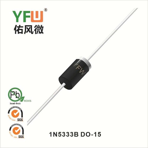 稳压二极管 1N5333B DO-15生产厂家 印字：1N5333B