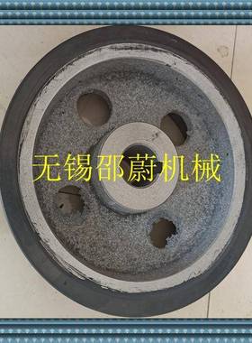 厂家货源供应橡胶轮刮泥机走轮滚轮架橡胶轮设备橡胶轮