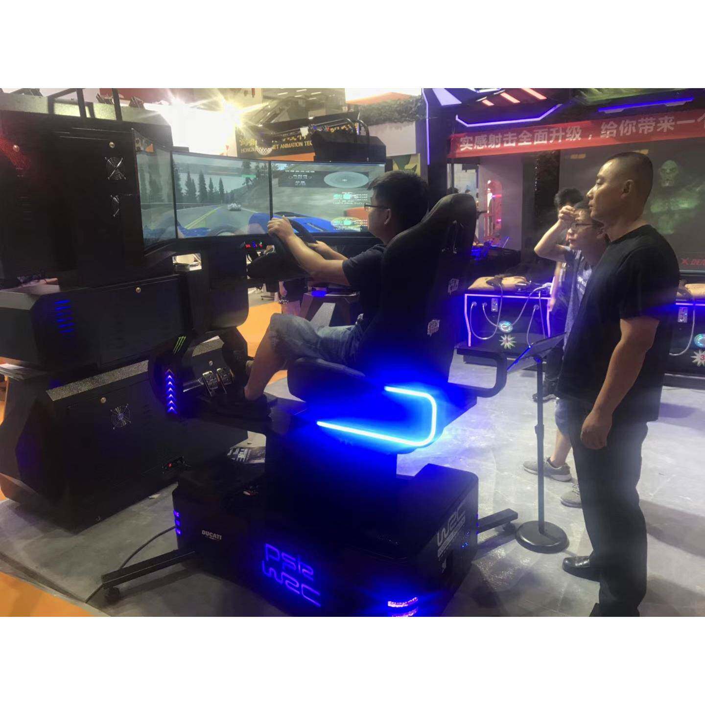 三联屏5d模拟赛车设备器vr驾驶器模拟驾驶体验