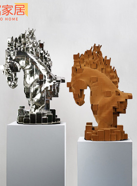 创意马摆件客厅玄关电视柜酒柜装饰品办公室桌面摆设