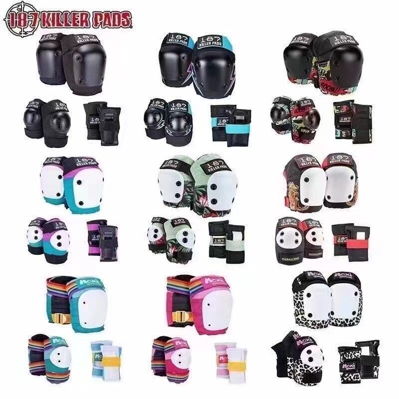 美国187KillerPads护具护膝肘手掌腕套装成人儿童轮滑板专业进口