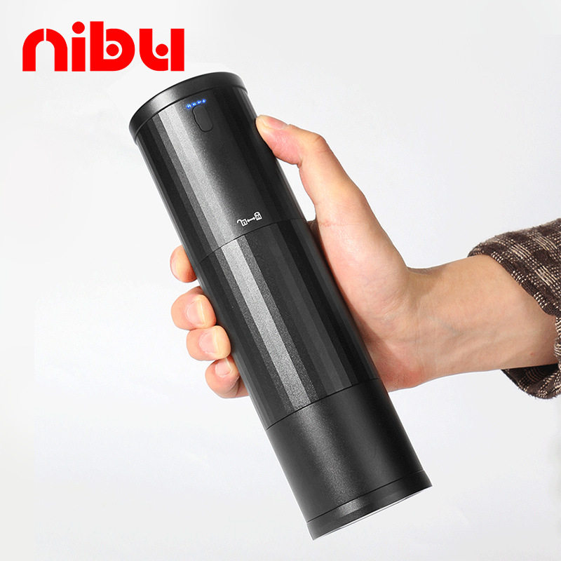 尼布新款便携电动咖啡磨豆机充电式手冲意式两用研磨机小型磨粉机