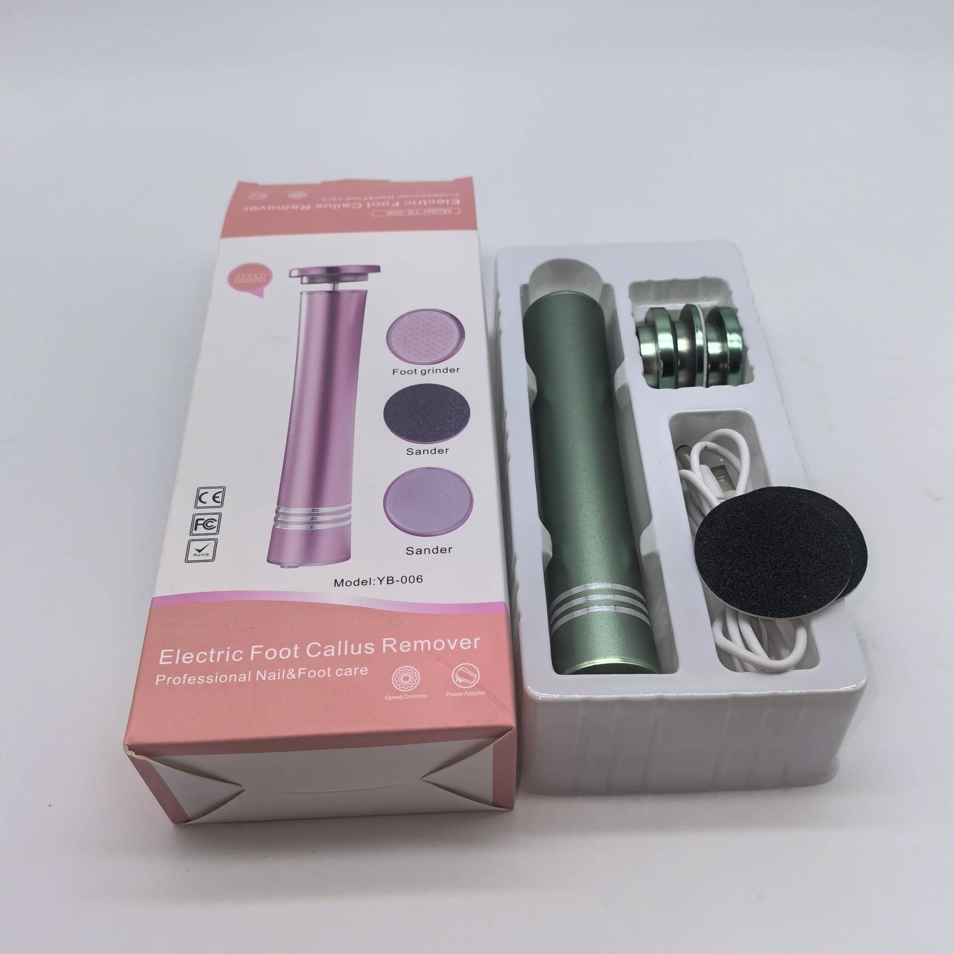 新款自动电动磨脚器去死皮老茧修脚器磨脚石脚后跟家用搓脚皮神器