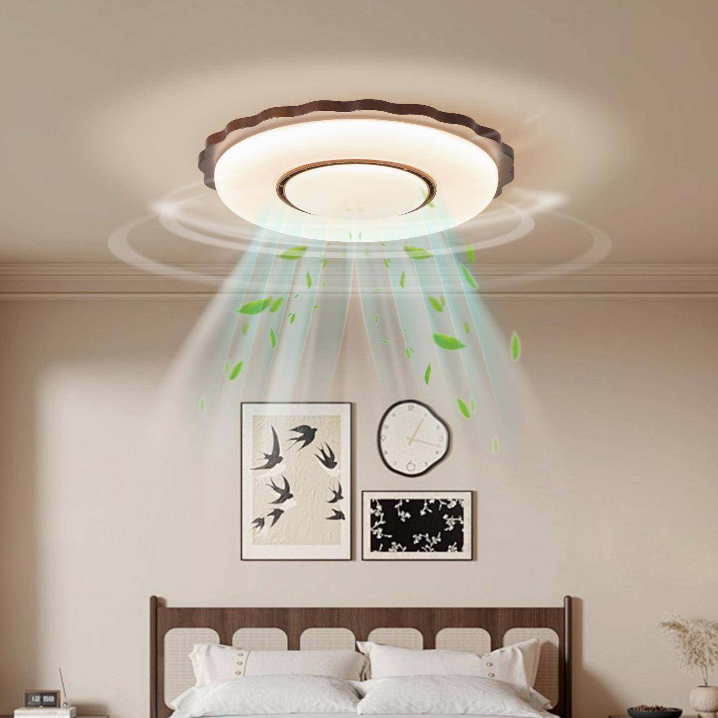 高级大气简约现代卧室风扇灯餐厅无叶吊扇灯客厅中古风扇灯一体灯,3C数码配件,其它配件,淘宝优惠券,粉丝福利购,淘宝优惠卷