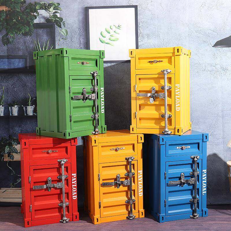 床头柜铁艺储物柜多功能茶几家用卧室创意小柜子小型工业风收纳柜,3C数码配件,其它配件,淘宝优惠券,粉丝福利购,淘宝优惠卷