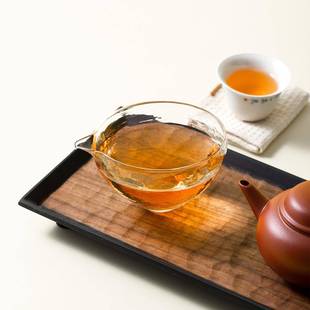 手工高硼硅水晶玻璃公道杯锤纹耐热玻璃透明带嘴茶海高档分茶器