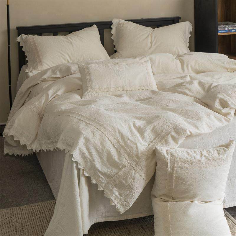 枫丹白露~轻法式复古A类亚麻全棉四件套 民宿重工花边棉麻床品,3C数码配件,其它配件,淘宝优惠券,粉丝福利购,淘宝优惠卷