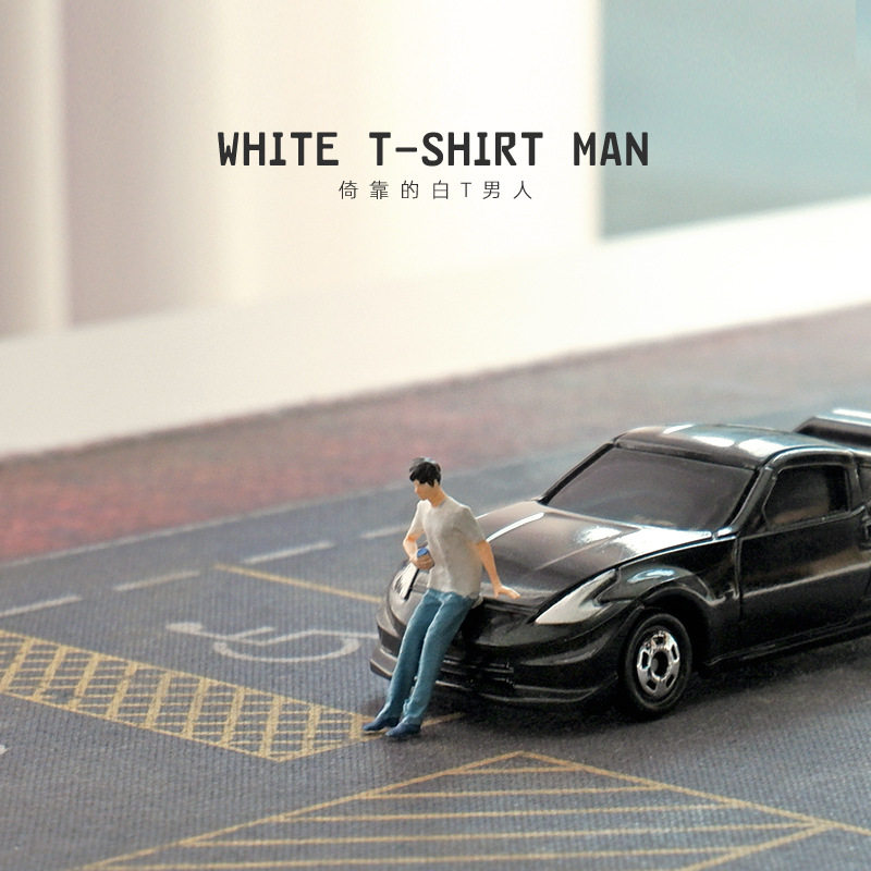 跨境164真斜靠男孩微观人