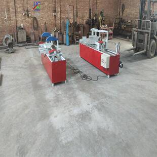 台式45度双端齐头锯多段断料液压切割锯方木托盘下料修边锯