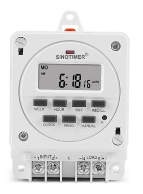 TM618E 智能定时器开关带安装底座时控定时开关 电源输出 16A