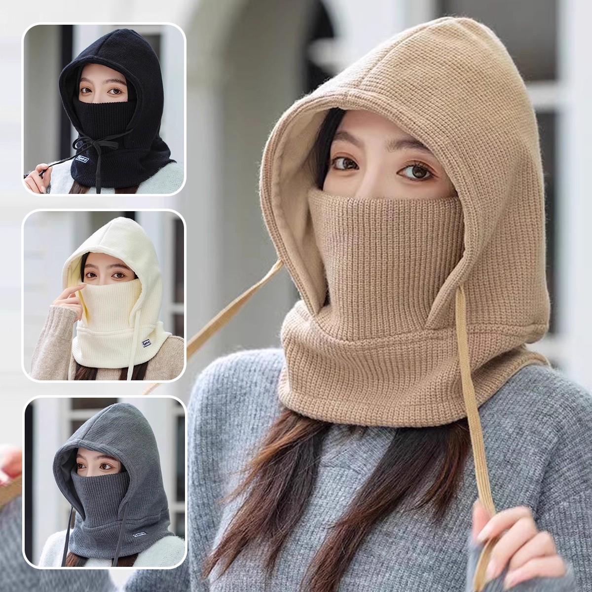 帽子女冬天防寒护耳防风头套