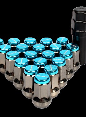 PMU汽车改装外七角轮毂螺丝 通用小孔径钢制轮毂螺母螺帽20个一套