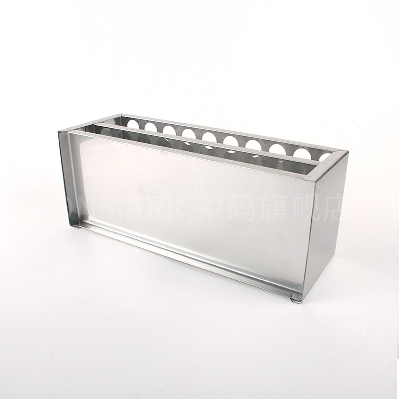 不锈钢试管架比色管架孔径13/16/17/19/21/23/26/30/40mm 40/50孔