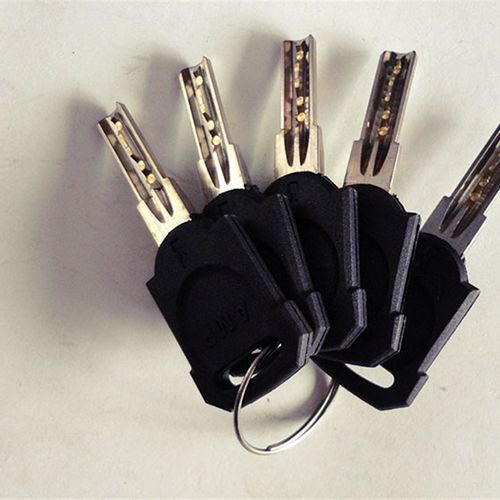 玻璃门锁插锁摩托车插锁电动车插锁防盗锁加长U型锁店商铺锁包邮