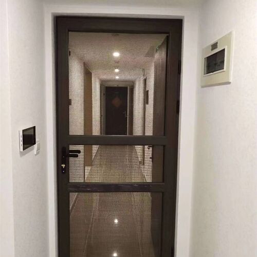 漳州防蚊纱窗隐形三节折叠金刚网小卫士三趟推拉式铝合金门窗定制