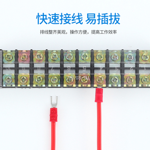 SV紫铜叉型Y型铜鼻子线耳预绝缘端子冷压端子欧式 6MM平方 接线0.5