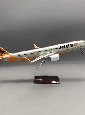 1:100飞机模型44cm捷星航空A321neo仿真民航客机Jetstar航空摆件