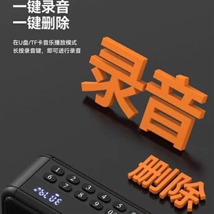 山水F30蓝牙音箱FM收音机插卡U盘太极晨练双喇叭低音炮听书听戏