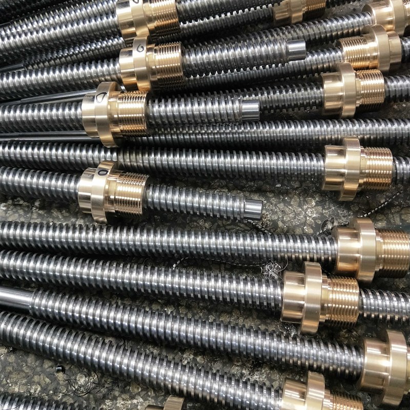 梯形丝杆螺母加工定做螺杆定制不锈钢丝杠多头T型丝杆丝铜螺母