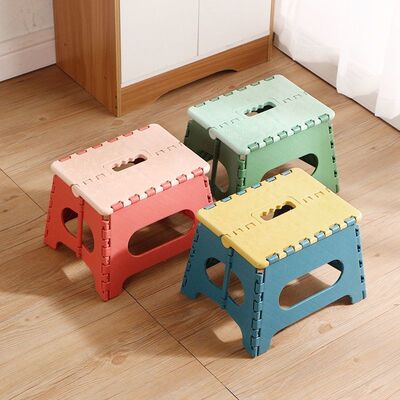 加厚塑料迷你折叠凳便携式户外野餐露营椅板凳手提式户外椅子凳子