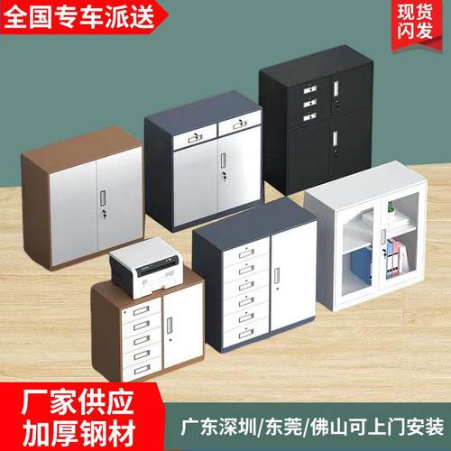 矮柜办公柜资料柜档案柜收纳文件柜铁皮柜储物柜锁柜厂家定制