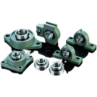 内六方6角外球面轴承带F方形座UC203 204 205 206 207 208KPP轴壳