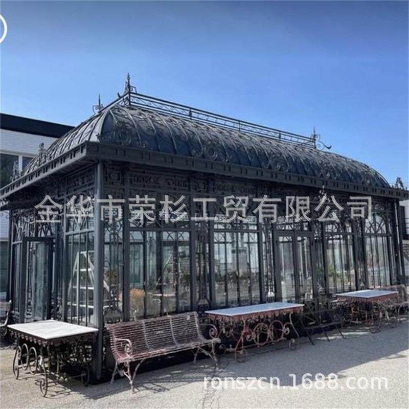 铁艺阳光房凉亭雨棚高端铁艺源头工厂公园廊庭婚宴场景基地搭建