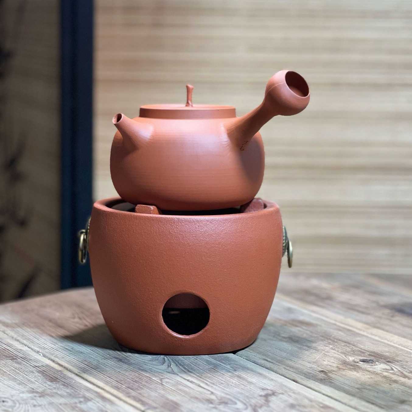 复古火炭炉煮茶炉粗陶碳炉煮茶器潮汕工夫茶炉耐高温防裂小火炉图片