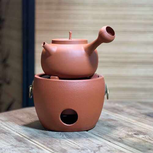 复古火炭炉煮茶炉粗陶碳炉煮茶器潮汕工夫茶炉耐高温防裂小火炉
