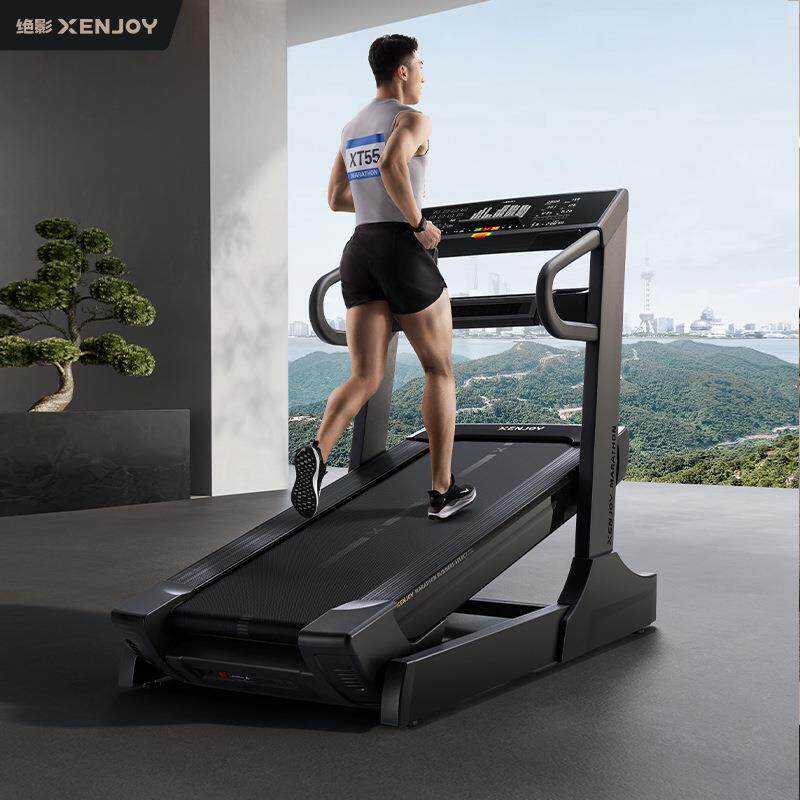 绝影XENJOY商用超大坡度跑步机XT55全面屏马拉松长跑运动健身器材