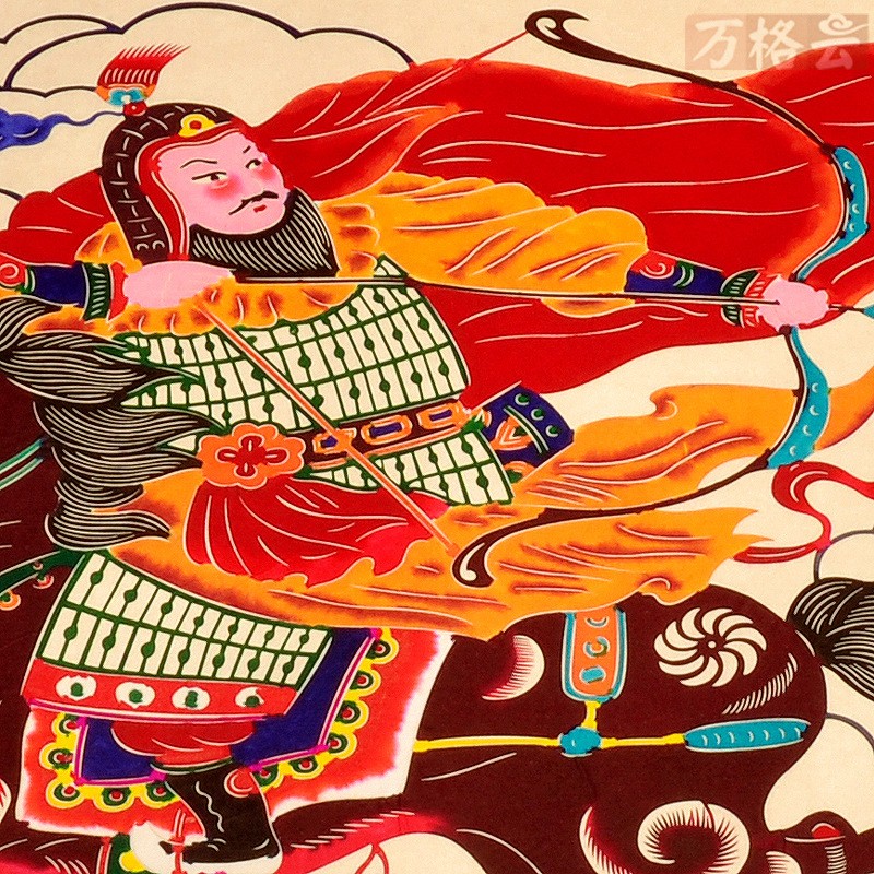 厂家供应彩色邯郸成语故事剪纸画窗花挂轴画特色手工艺礼品
