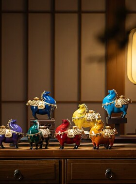 马上有钱合金香薰炉沉香檀香茶道家用室内创意熏香炉摆件黄色香炉