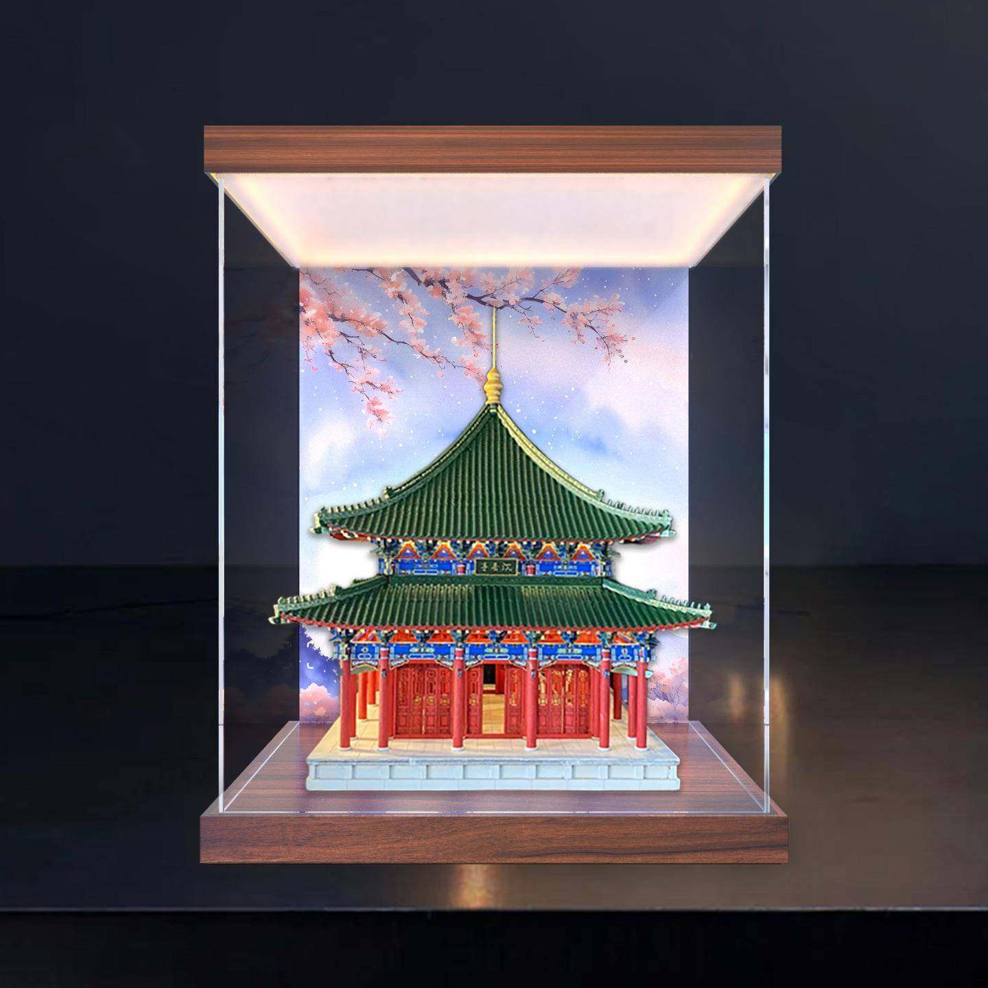 适用筑木沉香亭榫卯积木古建筑模型摆件灯光款防尘罩亚克力收纳盒,纺织面料/辅料/配套,纺织机械配件,淘宝优惠券,粉丝福利购,淘宝优惠卷