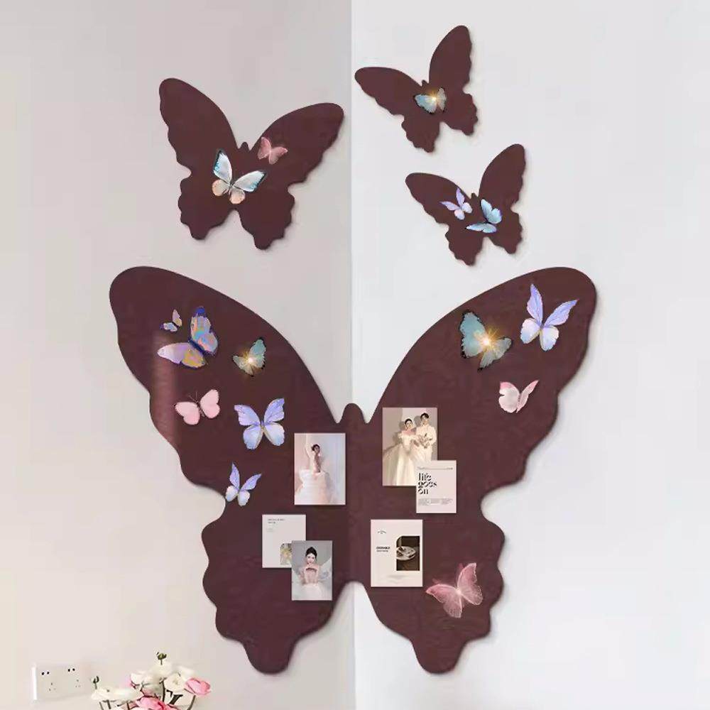 法式蝴蝶毛毡墙贴墙面装饰自粘照片墙免打孔客厅卧室背景房间布置,收纳整理,烫衣板及配件,淘宝优惠券,粉丝福利购,淘宝优惠卷