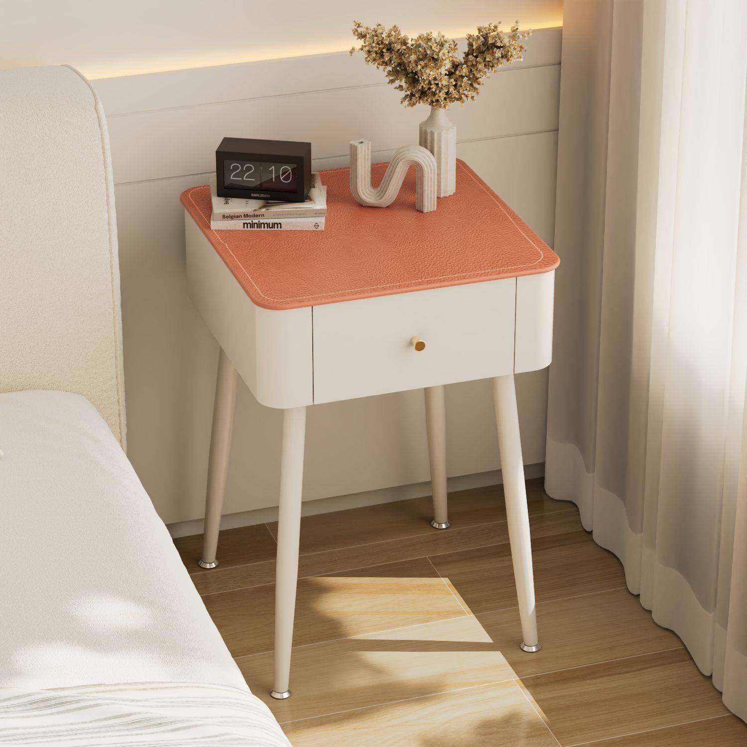 轻奢床头柜玻璃皮革台面小户型卧室用现代简约小型抽屉床边储物柜,住宅家具,其它柜类,淘宝优惠券,粉丝福利购,淘宝优惠卷