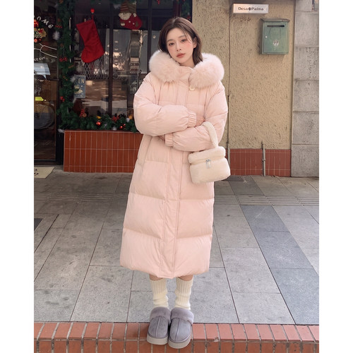 SIYU斯羽90白鸭绒狐狸毛领羽绒服