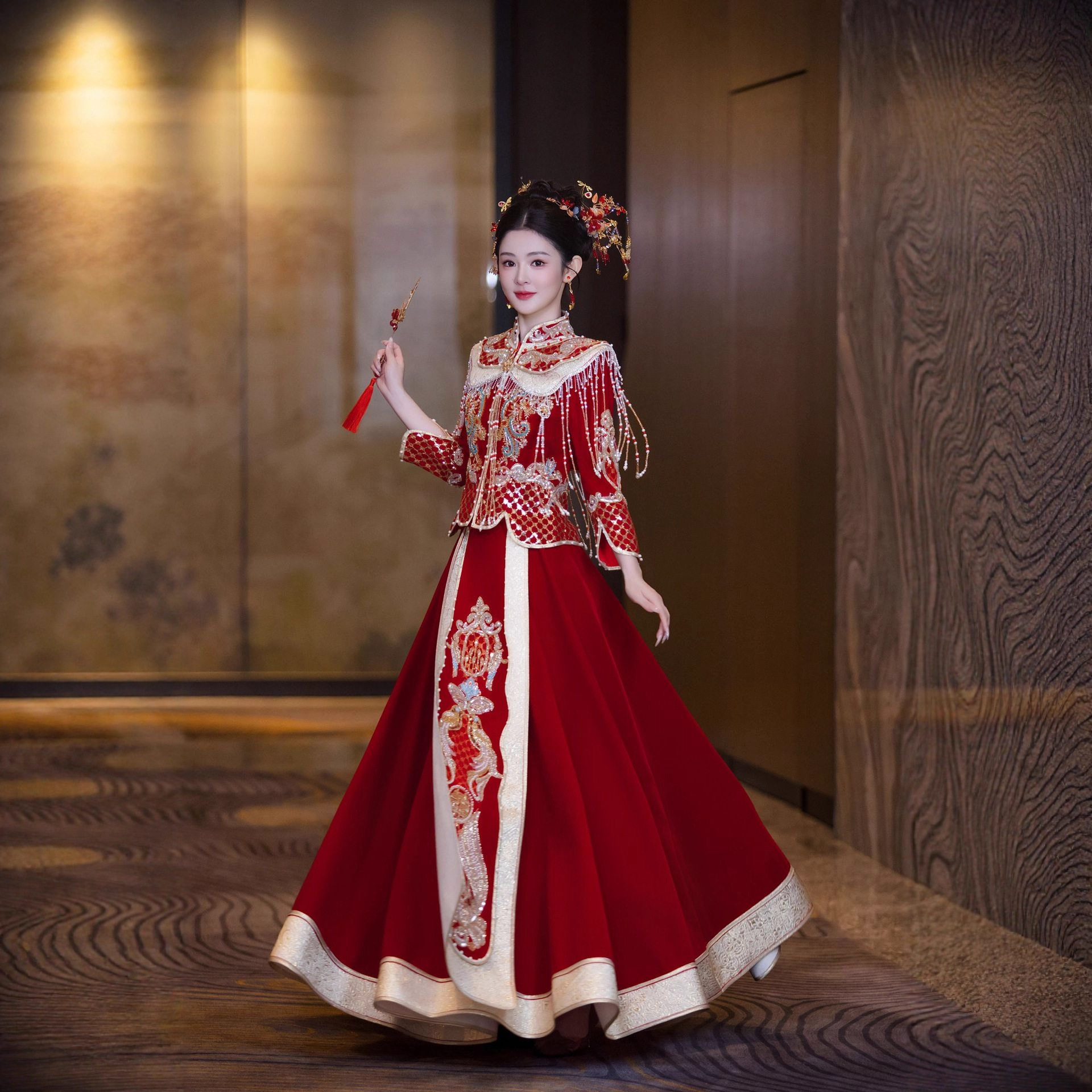 【洛晴】2026新款秀禾服小个子新娘结婚礼服新中式婚服嫁衣敬酒服
