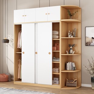 儿童三门1米5一米五三开门衣柜推拉门3门150cm宽1.5米家用卧室1.8