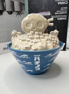 万代海贼王航海王一番赏陶瓷碗海盗碗之须碗 传说中的英雄 D赏