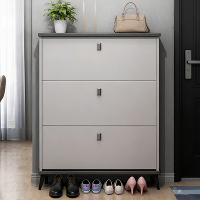 意式超薄翻斗鞋柜新款2025爆款家用门口入户收纳柜一体靠墙窄鞋架