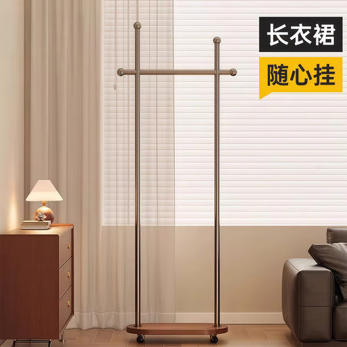 中古衣帽架卧室落地挂衣架不占空