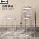 透明塑料凳子家用加厚可叠放餐桌板凳简约轻奢客厅高凳亚克力椅子