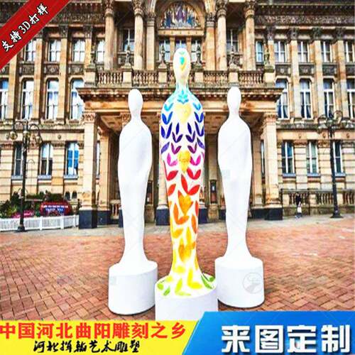 卡通玻璃钢抽象小品疫情雕塑默哀人物雕塑纪念悼念新冠雕像工艺品