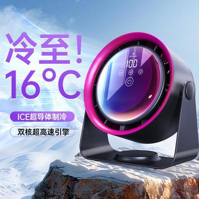 工厂新款无叶循环风扇usb静音桌面厨房宿舍壁挂风扇高速制冷风扇