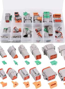 152PCS盒装 DT系列2-12孔汽车连接器/公母防水线束接插件