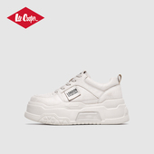 学院风增高板鞋 Lee 女 爆款 百搭小白鞋 Cooper休闲鞋 女2025秋冬新款