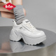 子女2025新款 冬季 7cm增高女鞋 LeeCooper厚底老爹鞋 加绒保暖休闲鞋